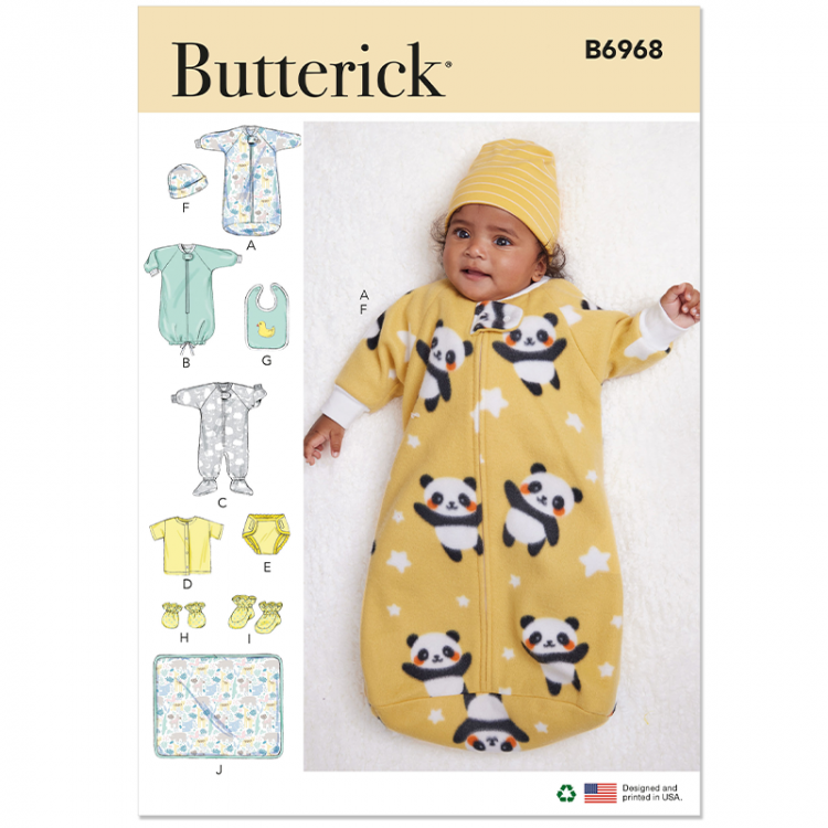 Patron Butterick 6968 - Kit naissance