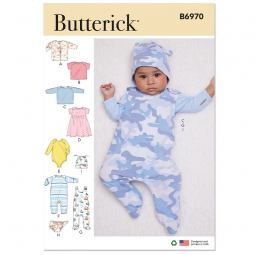 Patron Butterick 6970 - Ensemble bébé