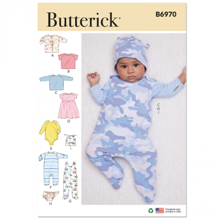 Patron Butterick 6970 - Ensemble bébé