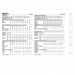 Patron Butterick 6973 - Pantalon
