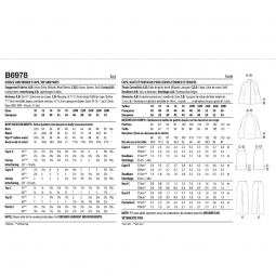 Patron Butterick 6978 - Ensemble femme