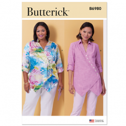Patron Butterick 6980 - Chemise asymétrique