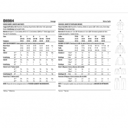 Patron Butterick 6984 - Chemise mixte