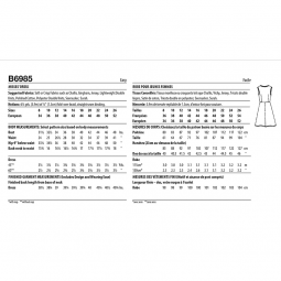 Patron Butterick 6985 - Robe année 70