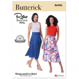 Patron Butterick 6986 - Jupe portefeuille