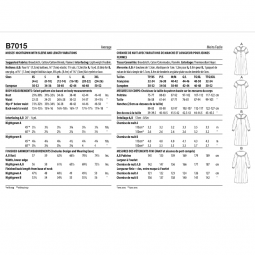 Patron Butterick 7015 - Chemise de nuit