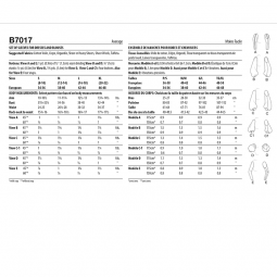 Patron Butterick 7017 - Ensemble de manches année 50
