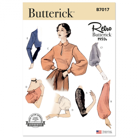 Patron Butterick 7017 - Ensemble de manches année 50
