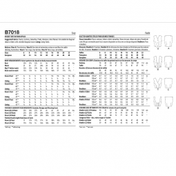 Patron Butterick 7018 - Veste gilet année 60