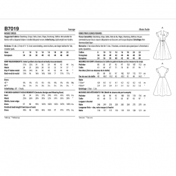 Patron Butterick 7019 - Robe année 50