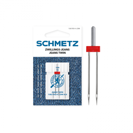 Aiguille machine à coudre Schmetz Double Jean 4 mm
