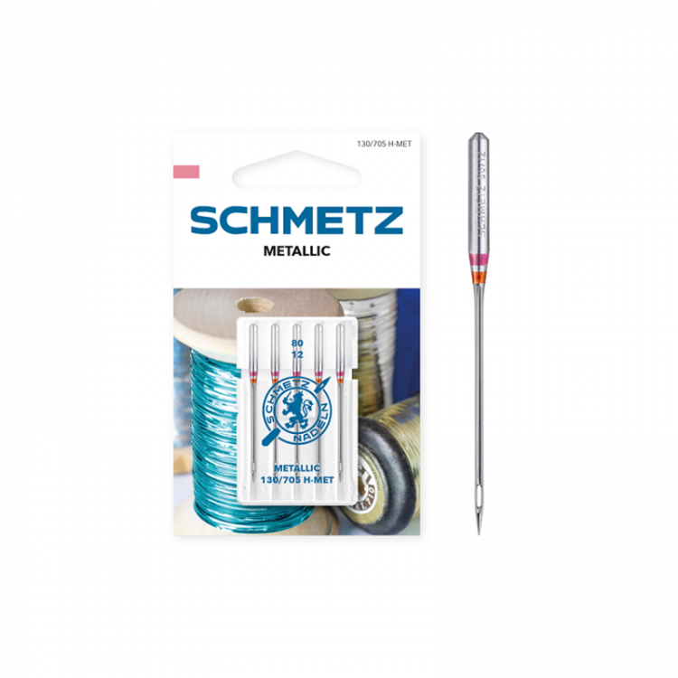 Aiguilles machine à coudre Schmetz Métallique 80