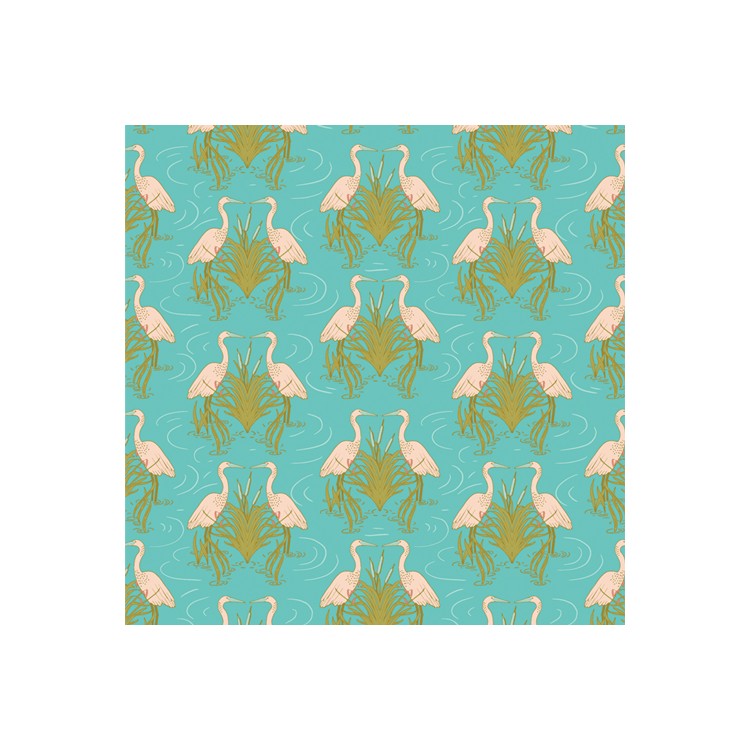 Art Gallery Fabrics - Stillwater - Egret dance