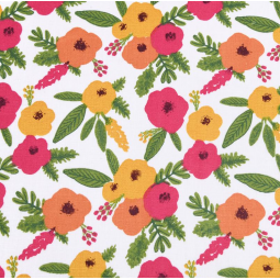 Tissu coton - Isaure Framboise