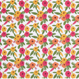 Tissu coton - Isaure Framboise