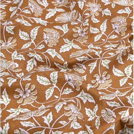 Tissu coton - Aubane terracotta