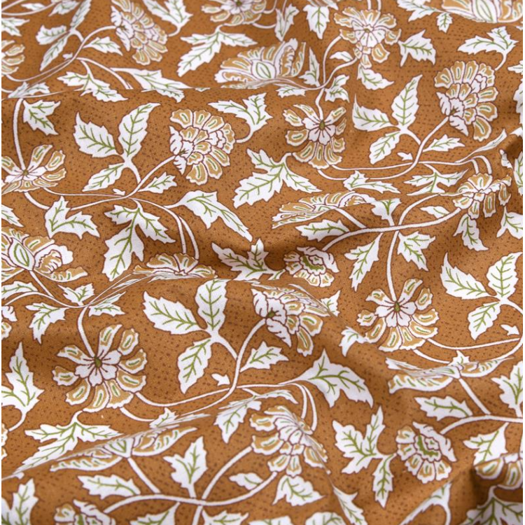 Tissu coton - Aubane terracotta