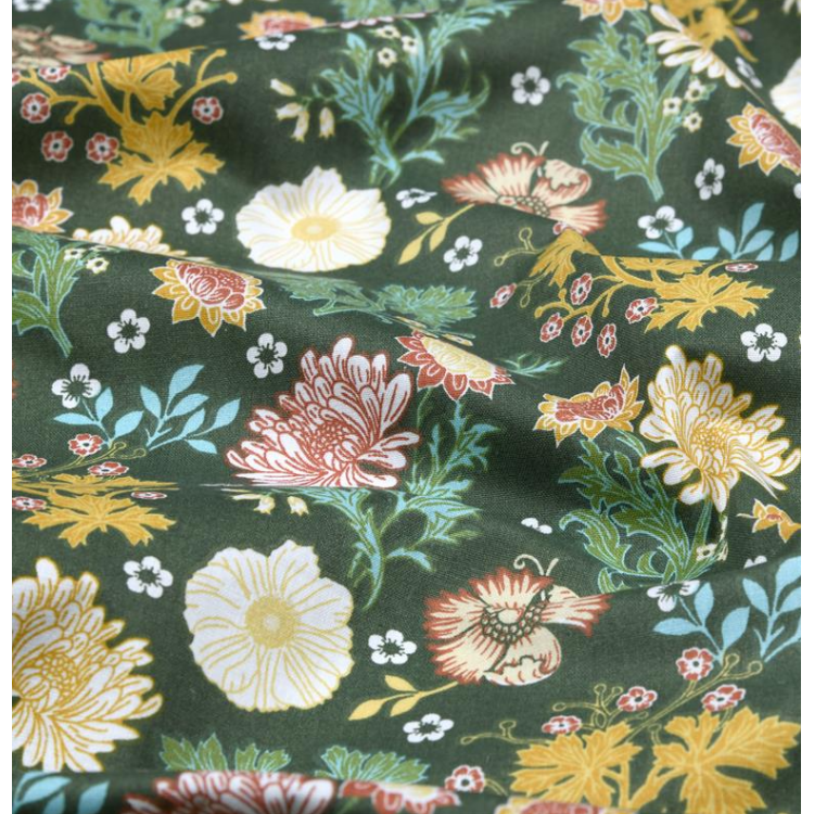 Tissu coton - Everly kaki