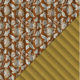 Tissu matelassé double face - Aubane moutarde