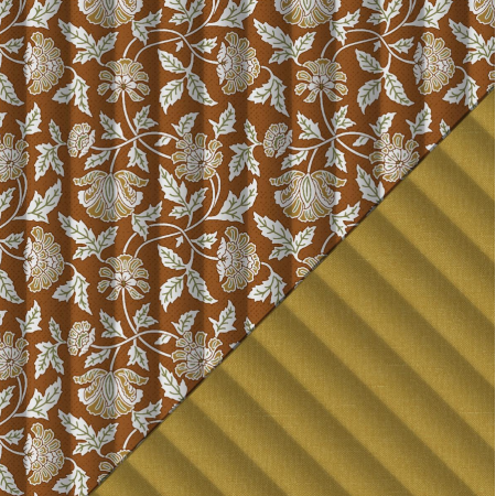 Tissu matelassé double face - Aubane moutarde