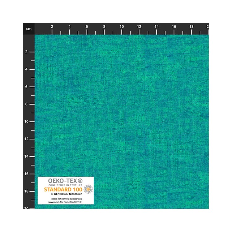 Tissu faux uni Melange - Lagon