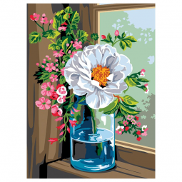 Canevas Margot de Paris - Bouquet à la fenêtre