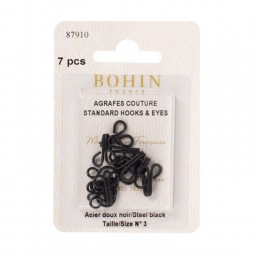 Agrafes couture noir Bohin