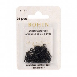 Agrafes couture noir Bohin