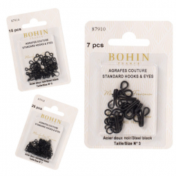 Agrafes couture noir Bohin