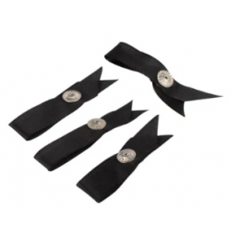 Attachettes bretelles soutien gorge Bohin noir