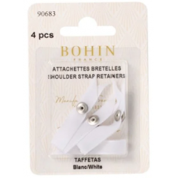 Attachettes bretelles soutien gorge Bohin blanc