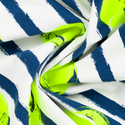 Tissu jersey sweat French Terry - Neon tennis