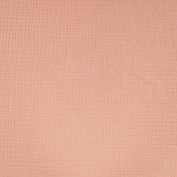 Tissu double gaze - Pêches