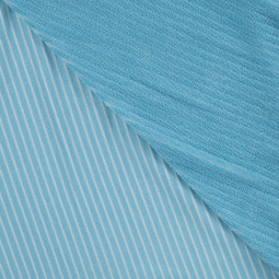 Tissu jersey velours côtelé - Bleu