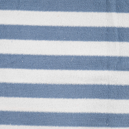 Tissu éponge - Rayures bleu et blanc