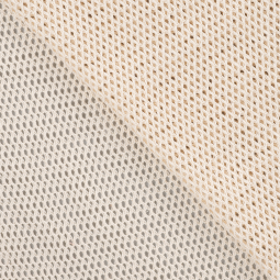 Tissu Maille ajourée - Ecru