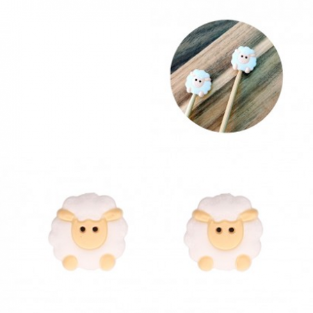 Protège pointe moutons pour aiguilles à tricoter 3 à 10 mm