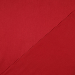 Tissu coton uni satiné rouge burgundy