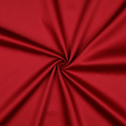 Tissu coton uni satiné rouge burgundy