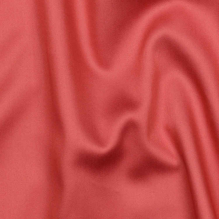 Tissu coton uni satiné vieux rose