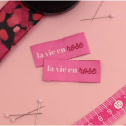 Étiquettes fantaisies Bohin - La vie en rose