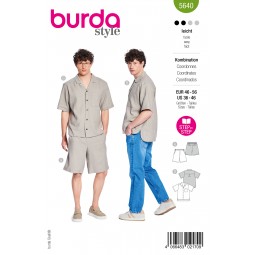 Patron Burda 5640 - Ensemble Chemise et short
