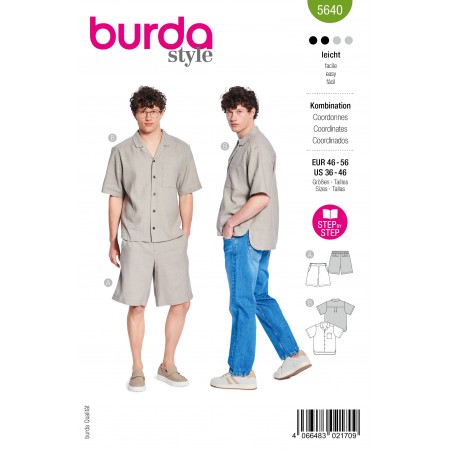 Patron Burda 5640 - Ensemble Chemise et short