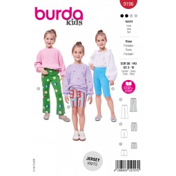 Patron Burda B9196 - Leggings différentes longueurs
