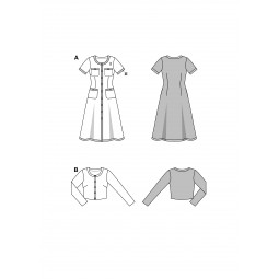 Patron Burda 5652 - Robe ou cardigan boutonné