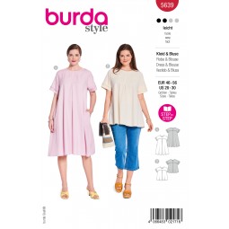 Patron Burda 5639 - Robe et tunique ample