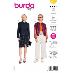 Patron Burda 5671 - Veste blazer ou sportive