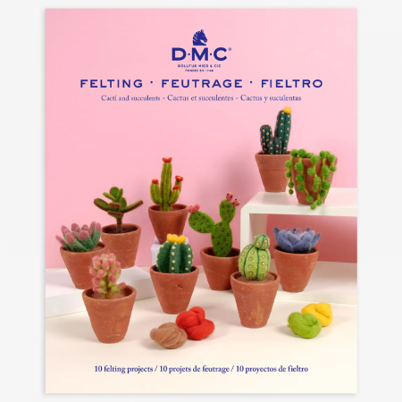 Livre DMC Feutrage - cactus et succulentes