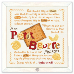 Fiche de broderie Lilipoints - Torchon - Mon petit beurre