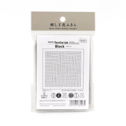 Coupon tissu sashiko préimprimé gris - Blocs